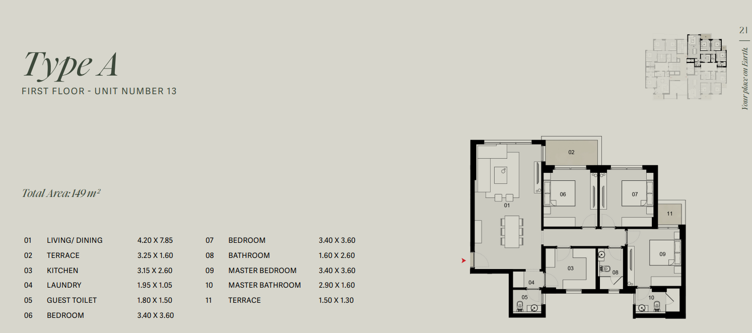 Floor Plan - Tierra New Cairo Compound 