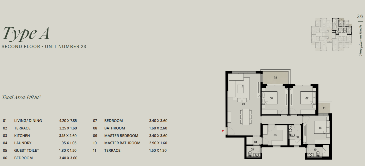 Floor Plan - Tierra New Cairo Compound 