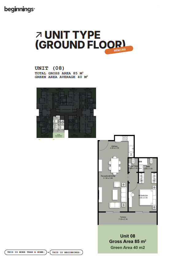 Floor Plan - Beginnings New Zayed Compound Tabarak Developments
