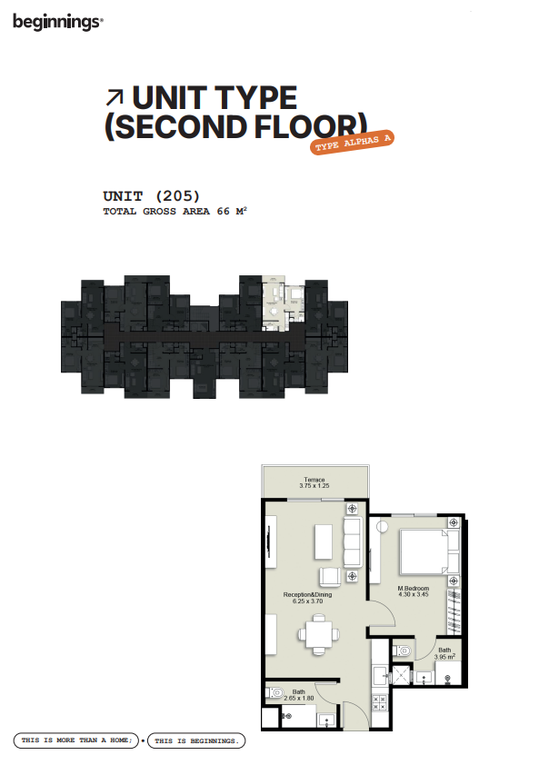 Floor Plan - Beginnings New Zayed Compound Tabarak Developments