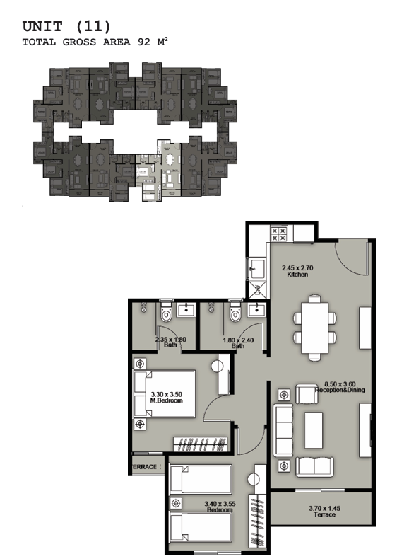Plan 52 - Beginnings New Zayed Compound Tabarak Developments