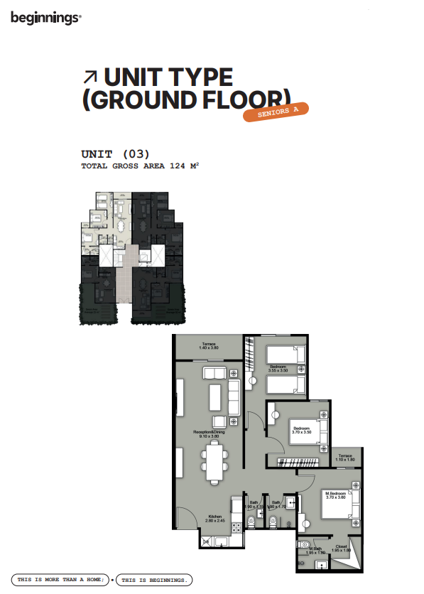 Floor Plan - Beginnings New Zayed Compound Tabarak Developments