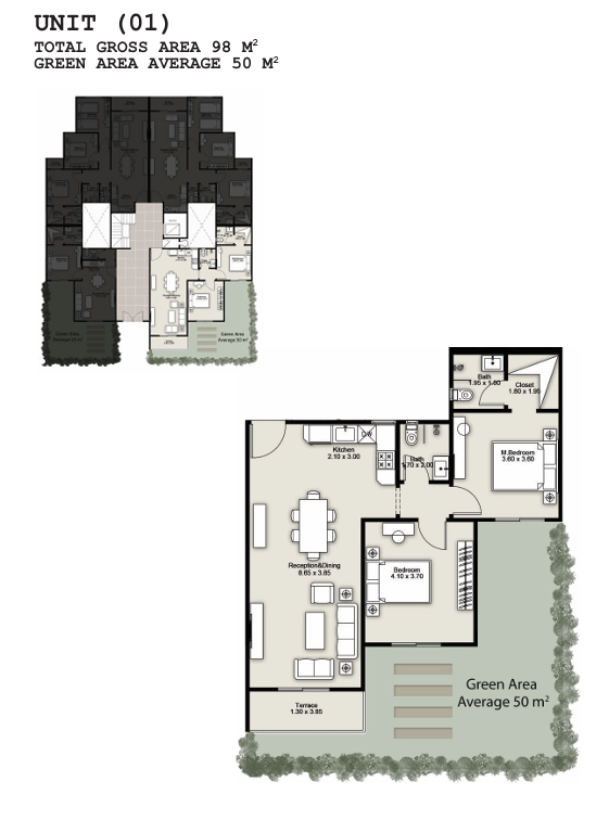 Floor Plan - Beginnings New Zayed Compound Tabarak Developments