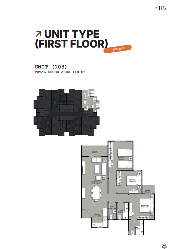 Floor Plan - Beginnings New Zayed Compound Tabarak Developments