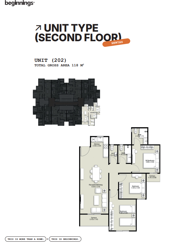 Floor Plan - Beginnings New Zayed Compound Tabarak Developments