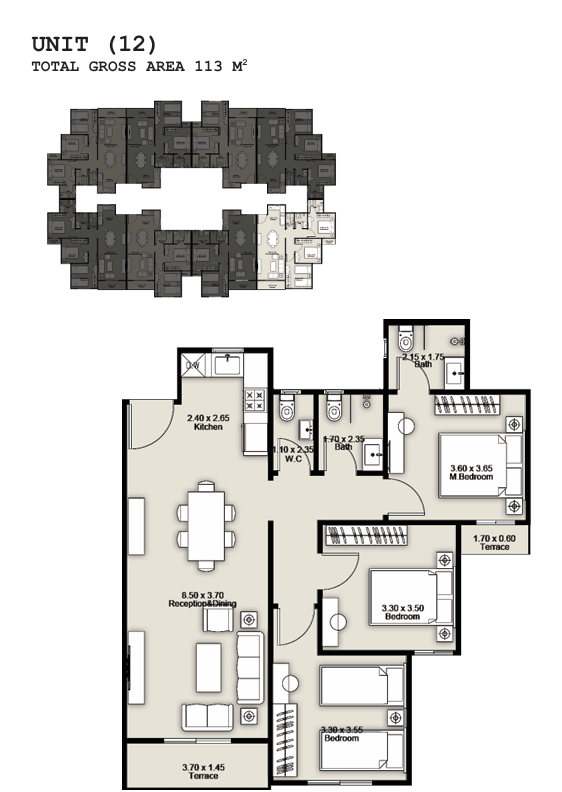 Floor Plan - Beginnings New Zayed Compound Tabarak Developments