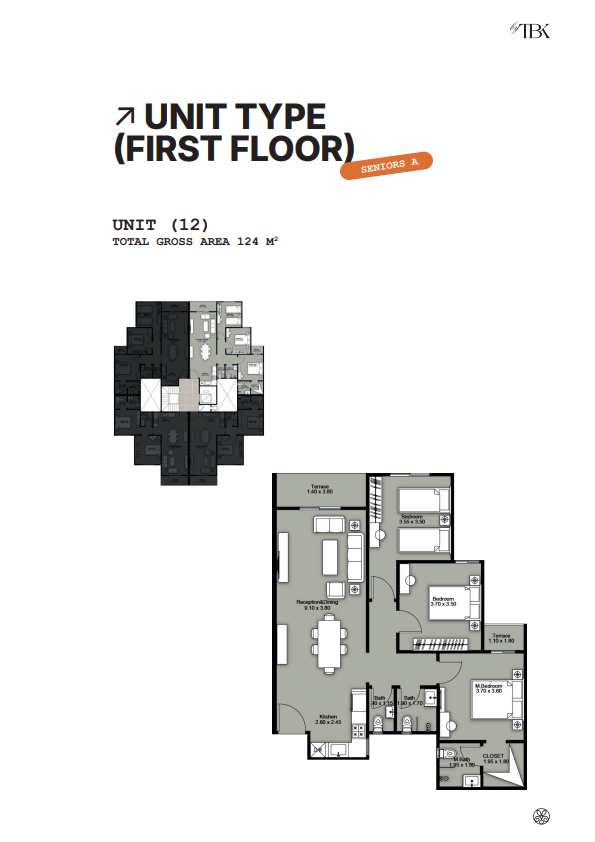 Floor Plan - Beginnings New Zayed Compound Tabarak Developments