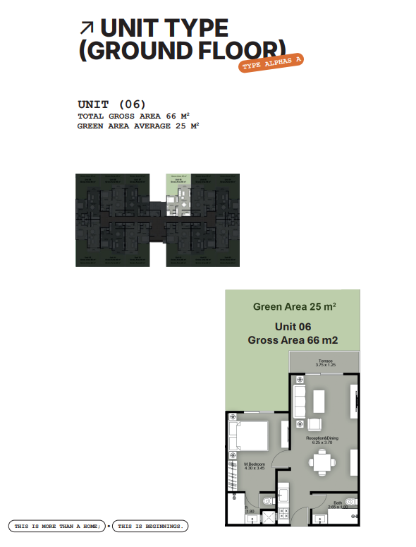 Floor Plan - Beginnings New Zayed Compound Tabarak Developments