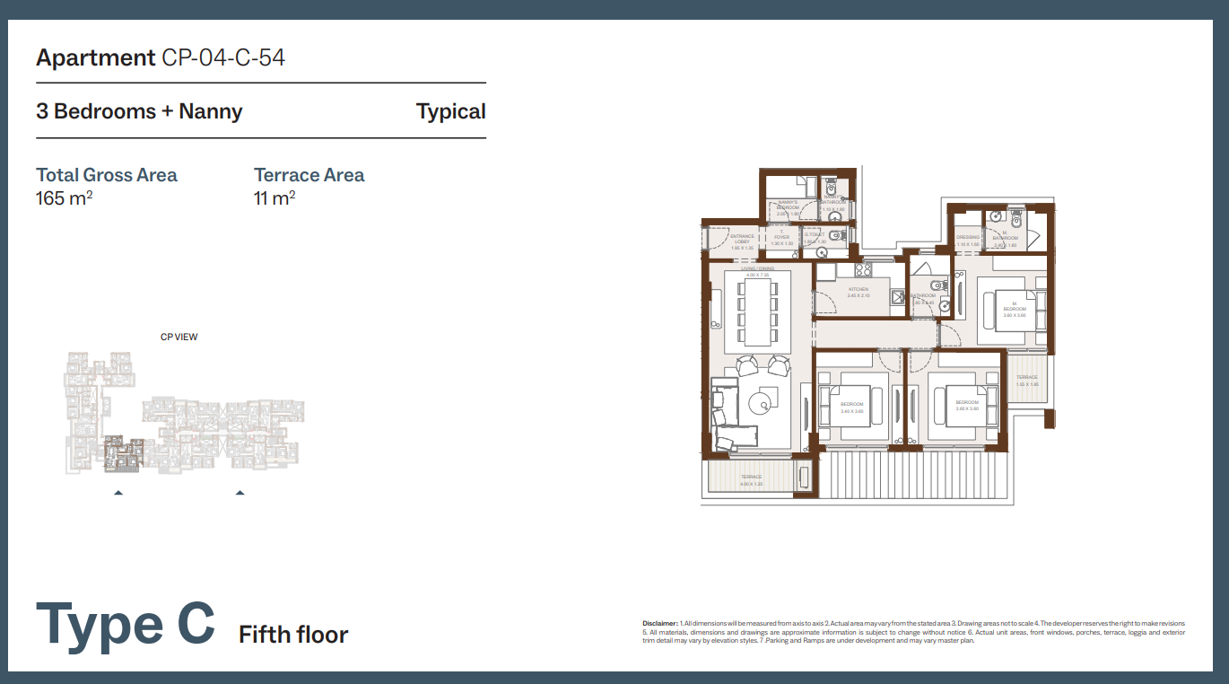 Floor Plan - Grounds Compound New Cairo One of One Developments