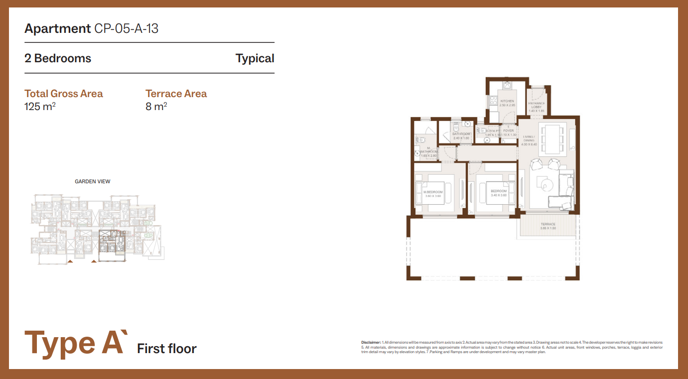 Floor Plan - Grounds Compound New Cairo One of One Developments
