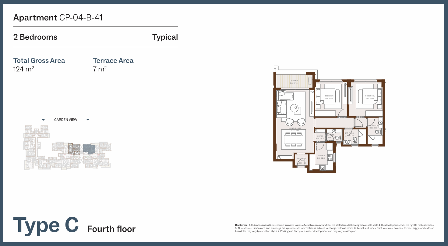 Floor Plan - Grounds Compound New Cairo One of One Developments