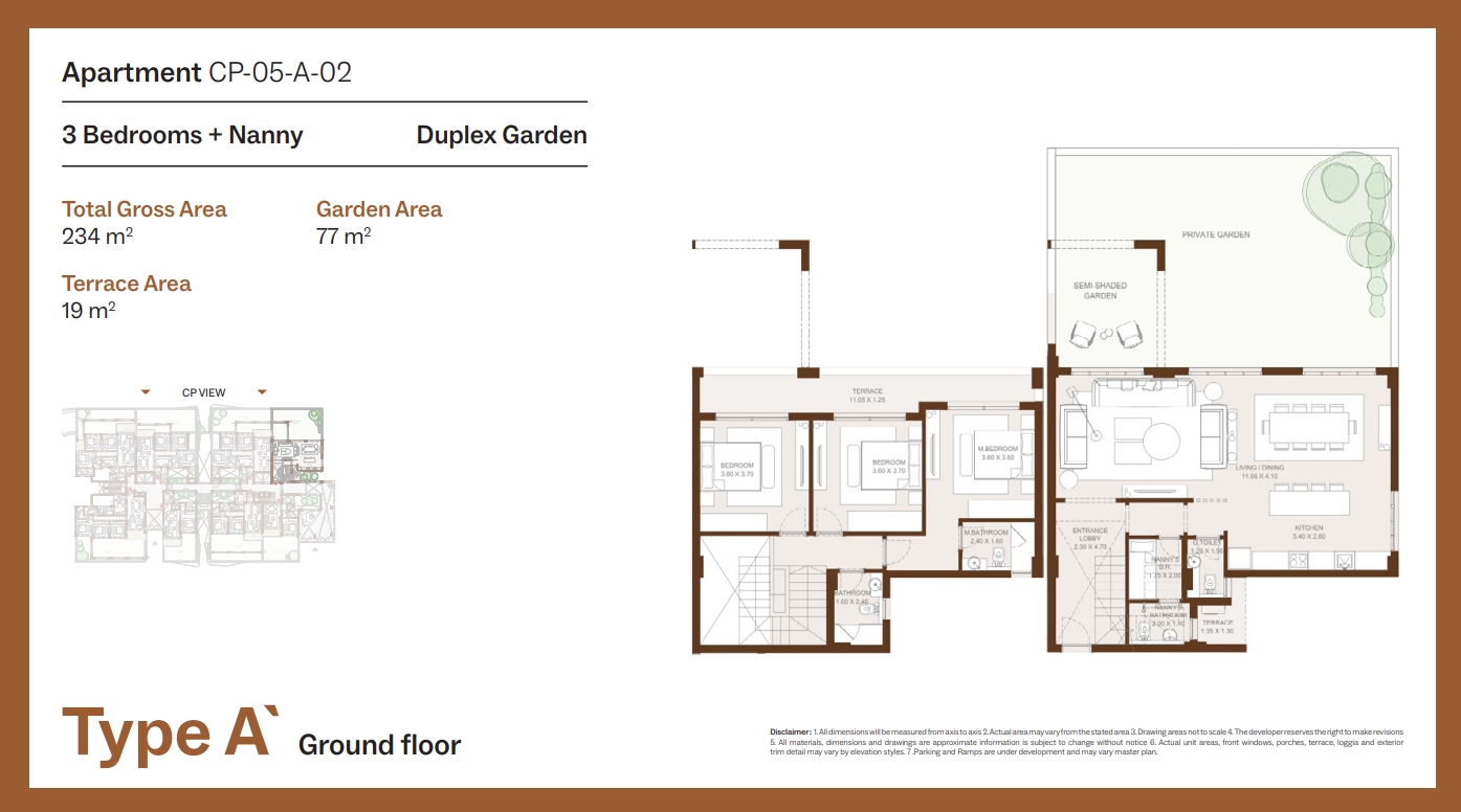 Floor Plan - Grounds Compound New Cairo One of One Developments