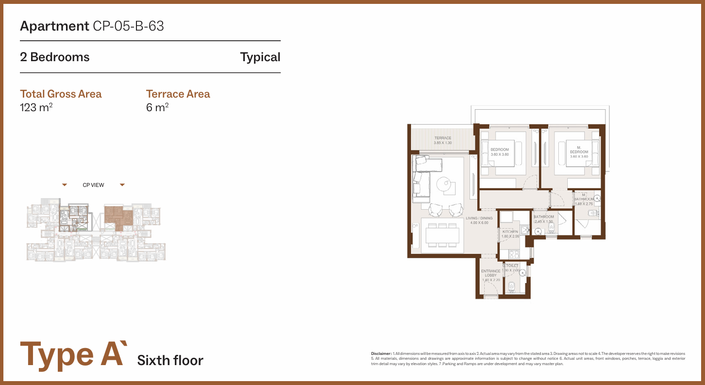 Floor Plan - Grounds Compound New Cairo One of One Developments