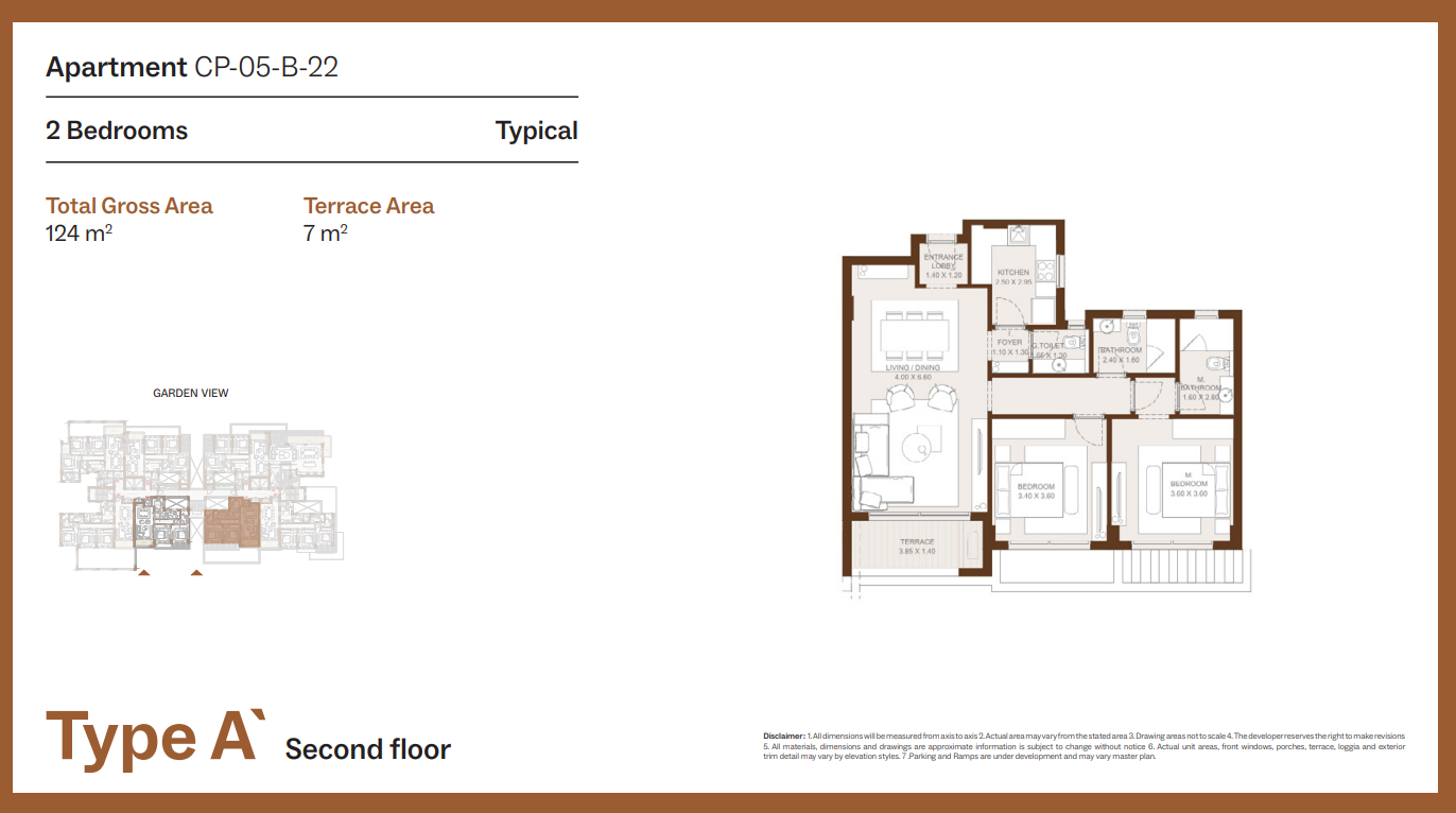 Floor Plan - Grounds Compound New Cairo One of One Developments
