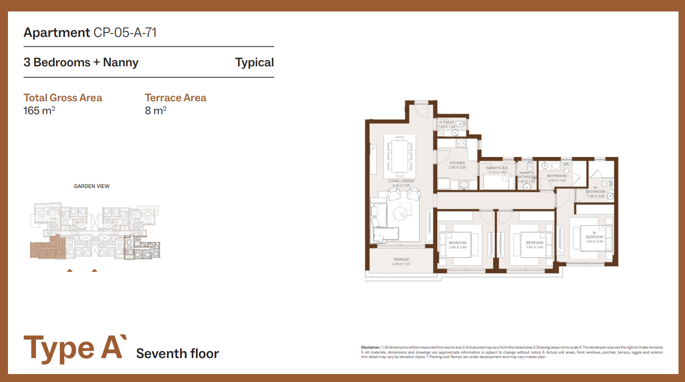 Floor Plan - Grounds Compound New Cairo One of One Developments