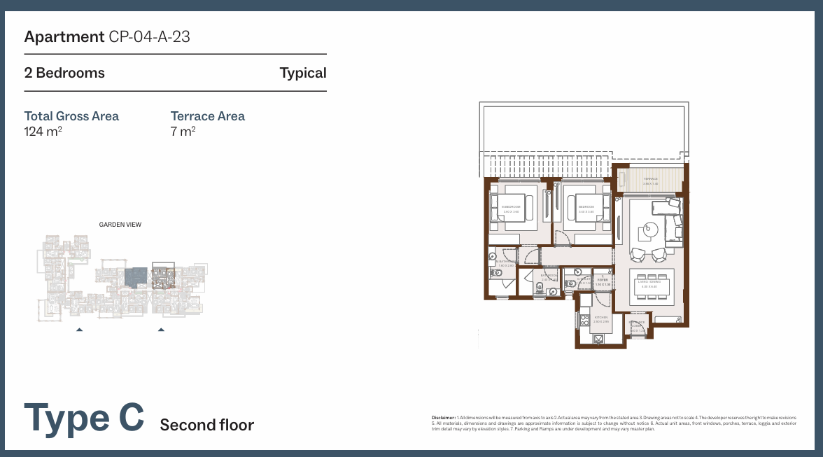 Floor Plan - Grounds Compound New Cairo One of One Developments
