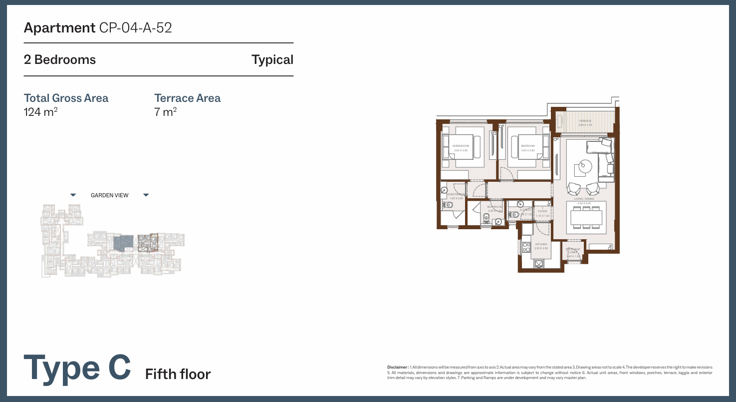 Floor Plan - Grounds Compound New Cairo One of One Developments