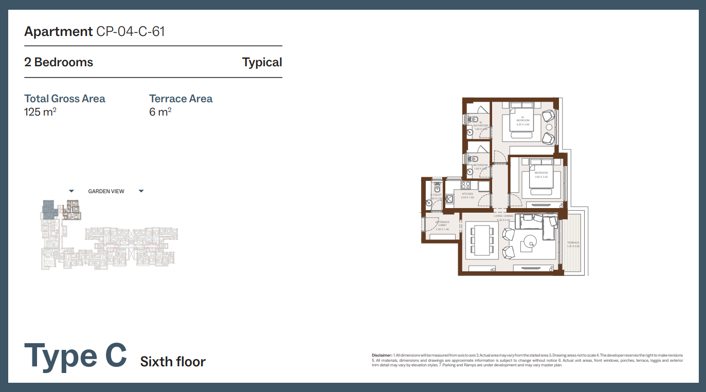 Floor Plan - Grounds Compound New Cairo One of One Developments
