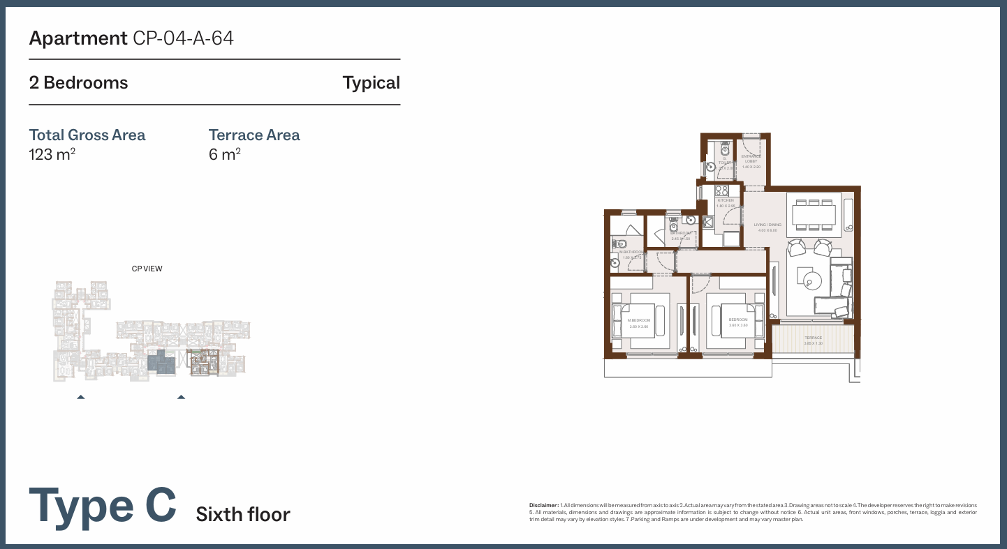 Floor Plan - Grounds Compound New Cairo One of One Developments