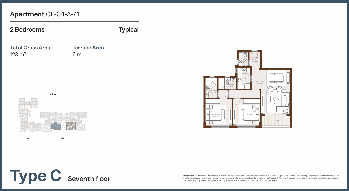 Floor Plan - Grounds Compound New Cairo One of One Developments