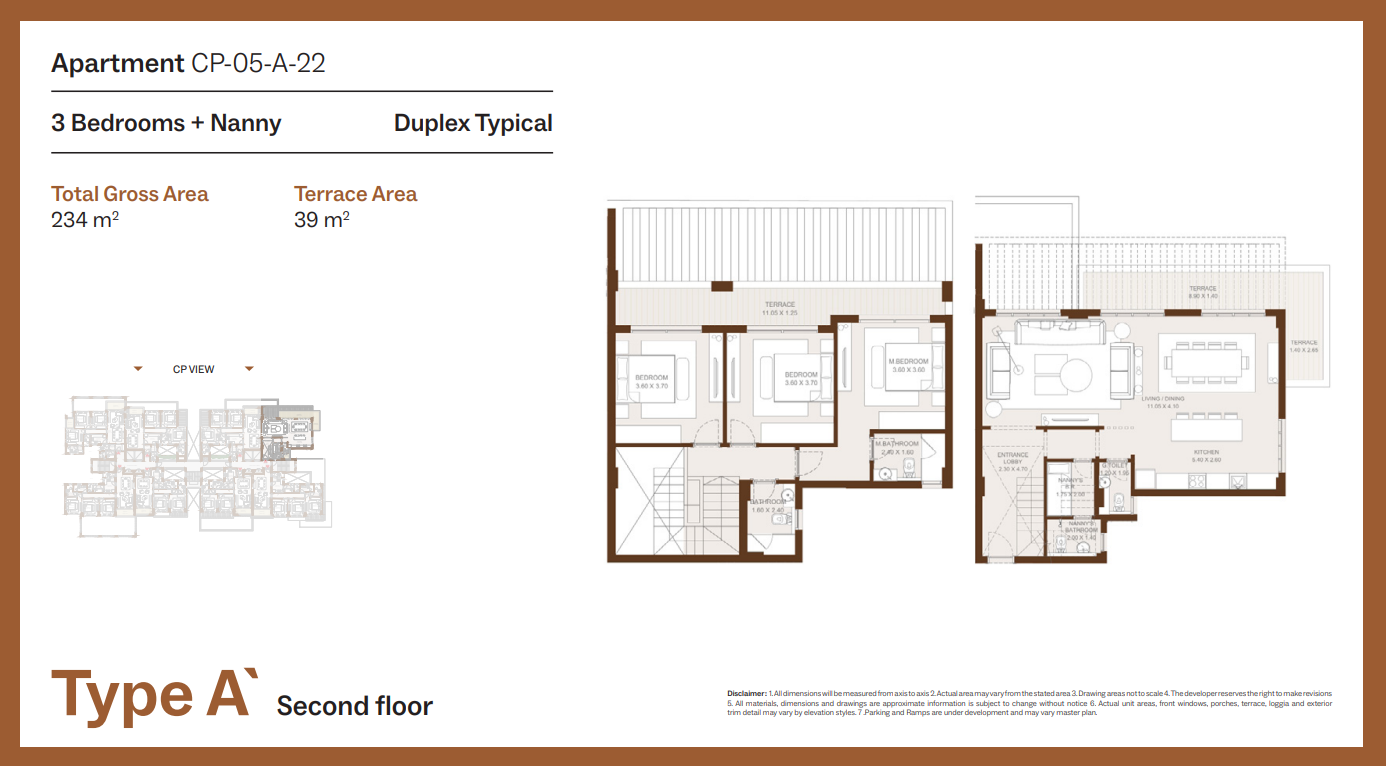 Floor Plan - Grounds Compound New Cairo One of One Developments