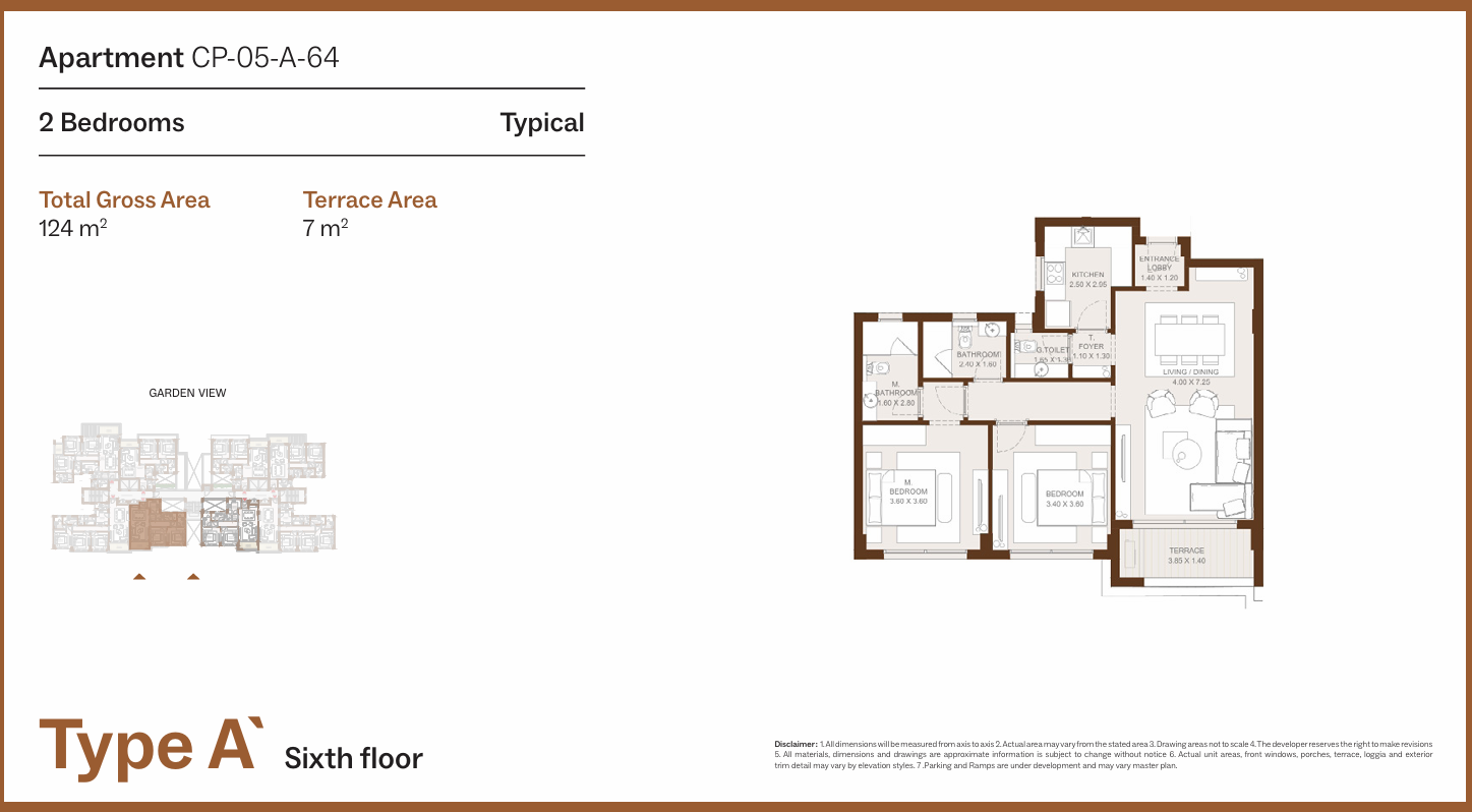 Floor Plan - Grounds Compound New Cairo One of One Developments