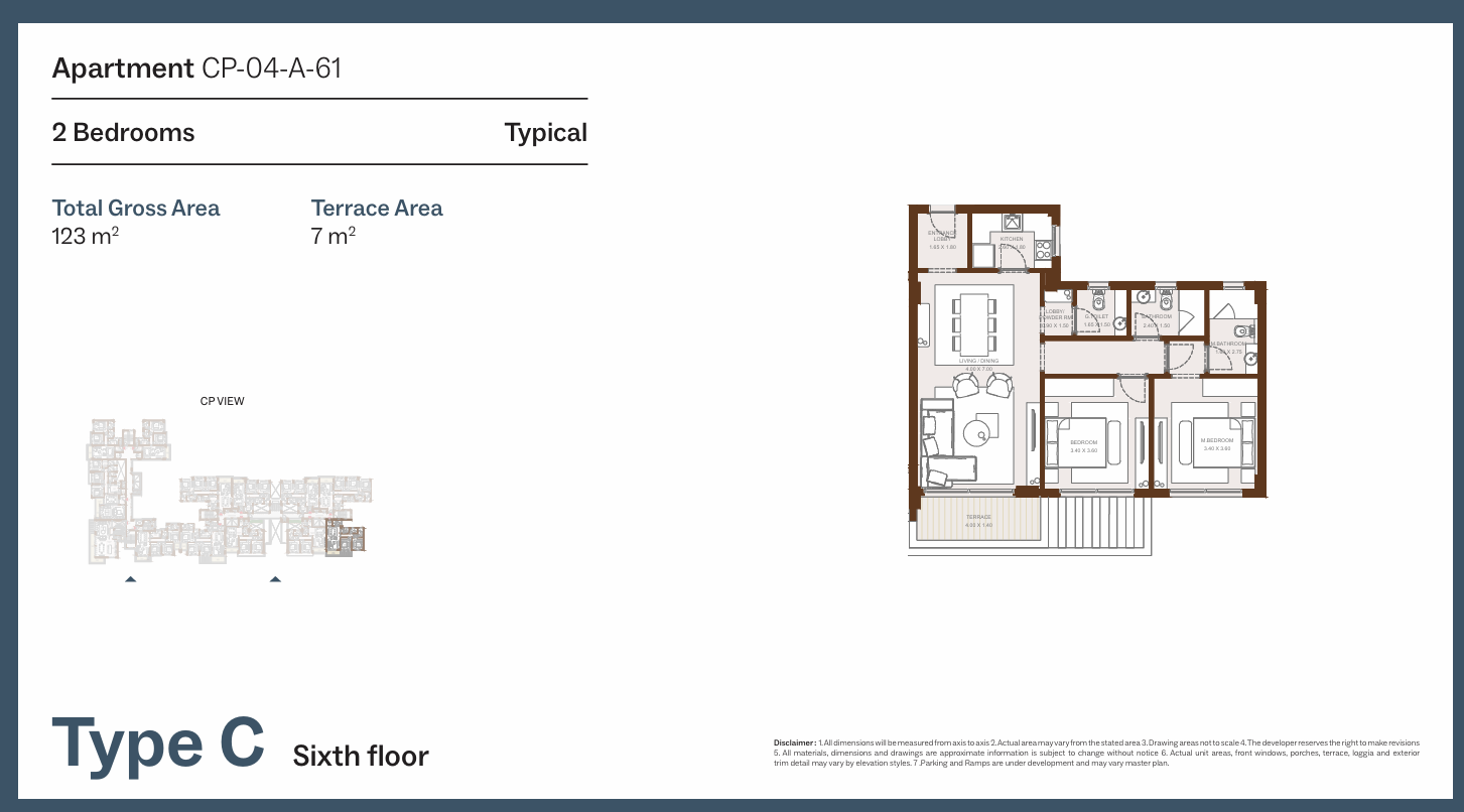 Floor Plan - Grounds Compound New Cairo One of One Developments