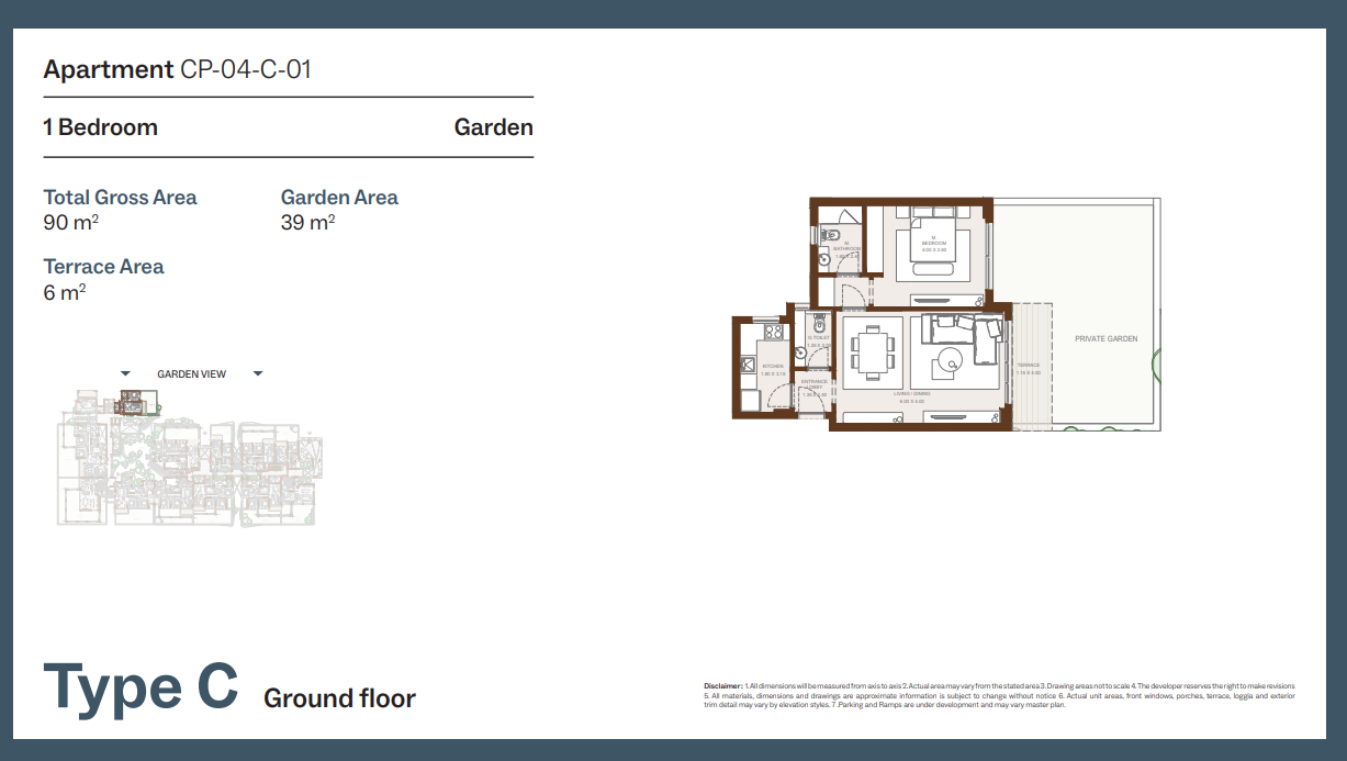 Floor Plan - Grounds Compound New Cairo One of One Developments