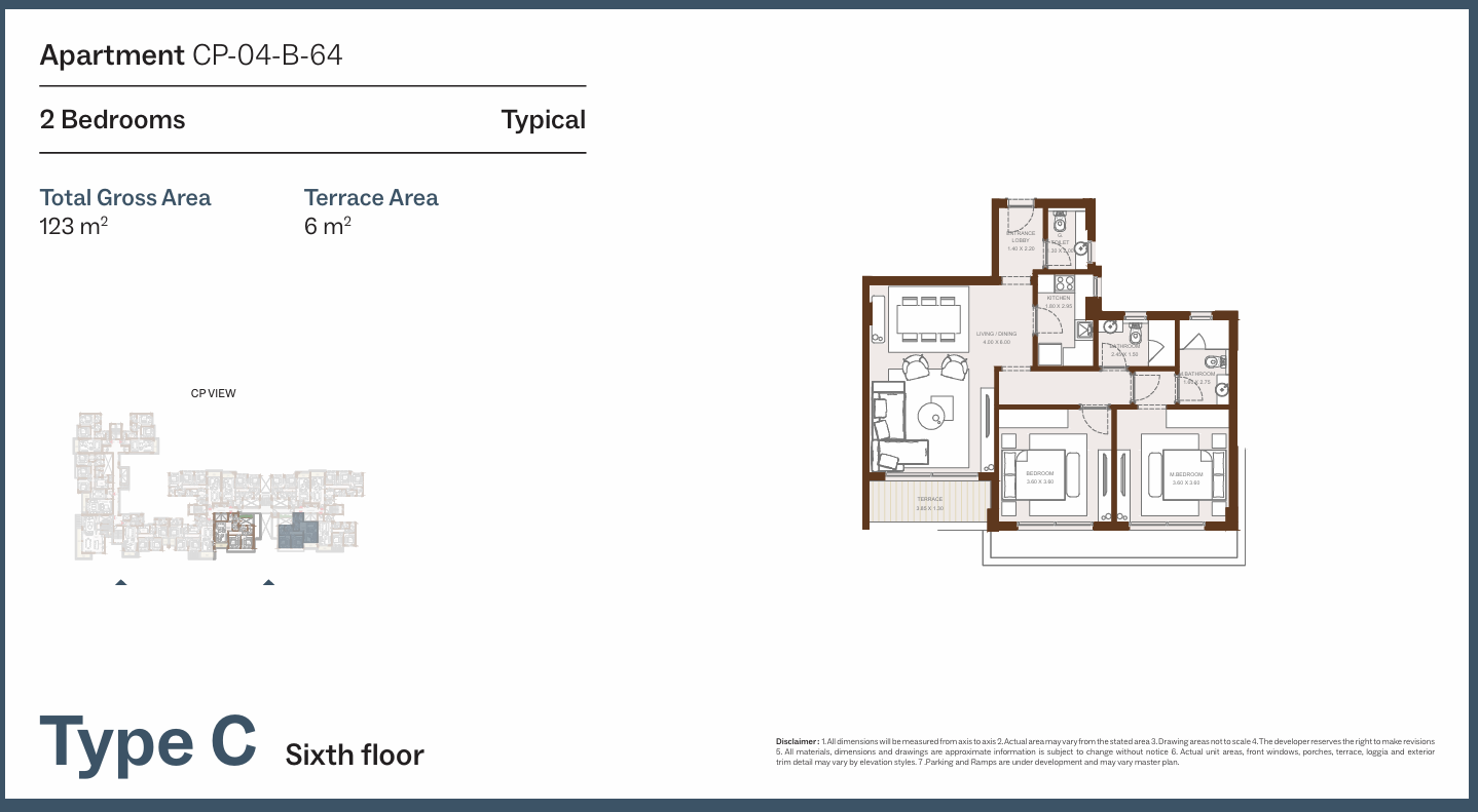 Floor Plan - Grounds Compound New Cairo One of One Developments