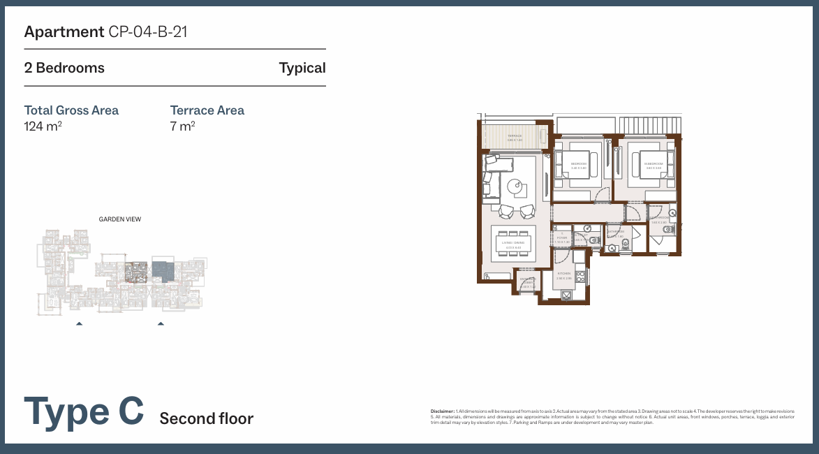 Floor Plan - Grounds Compound New Cairo One of One Developments