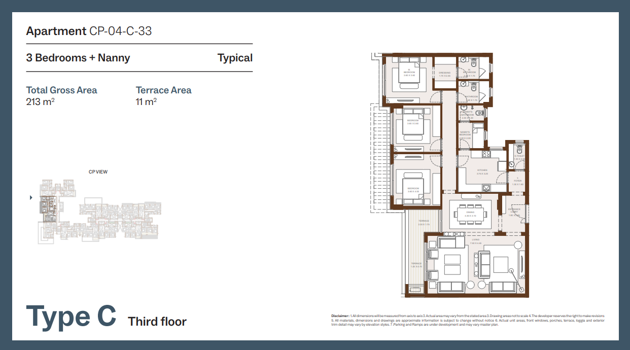 Floor Plan - Grounds Compound New Cairo One of One Developments