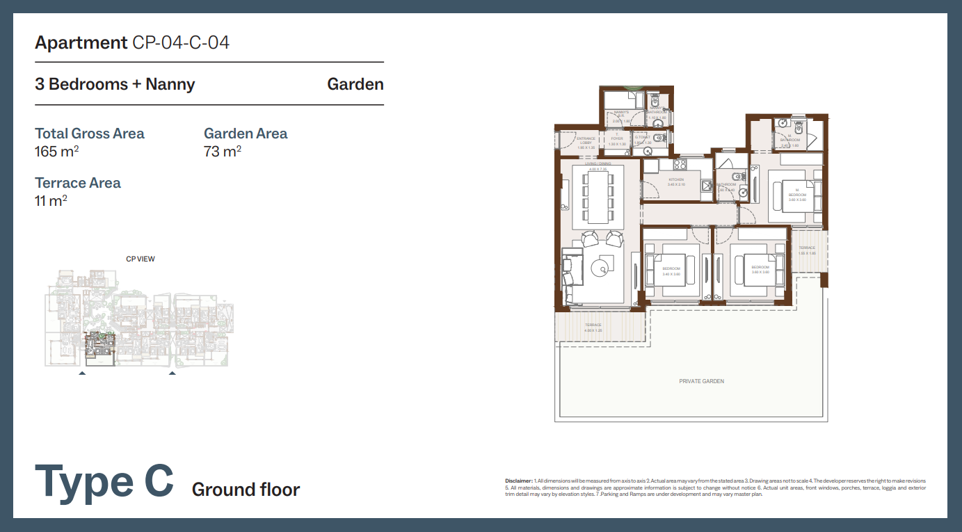 Floor Plan - Grounds Compound New Cairo One of One Developments