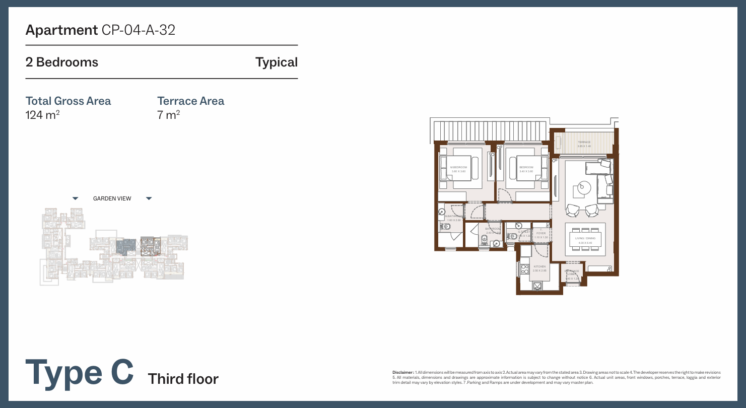 Floor Plan - Grounds Compound New Cairo One of One Developments
