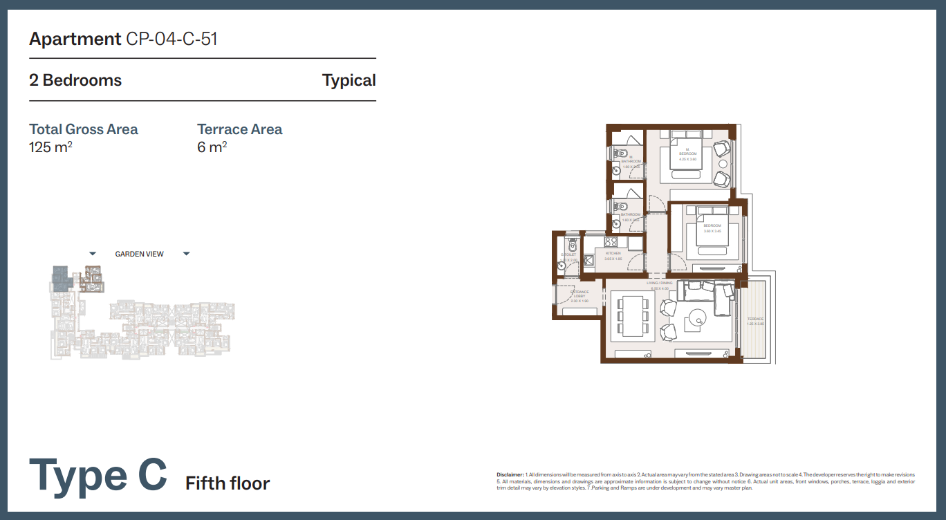 Floor Plan - Grounds Compound New Cairo One of One Developments