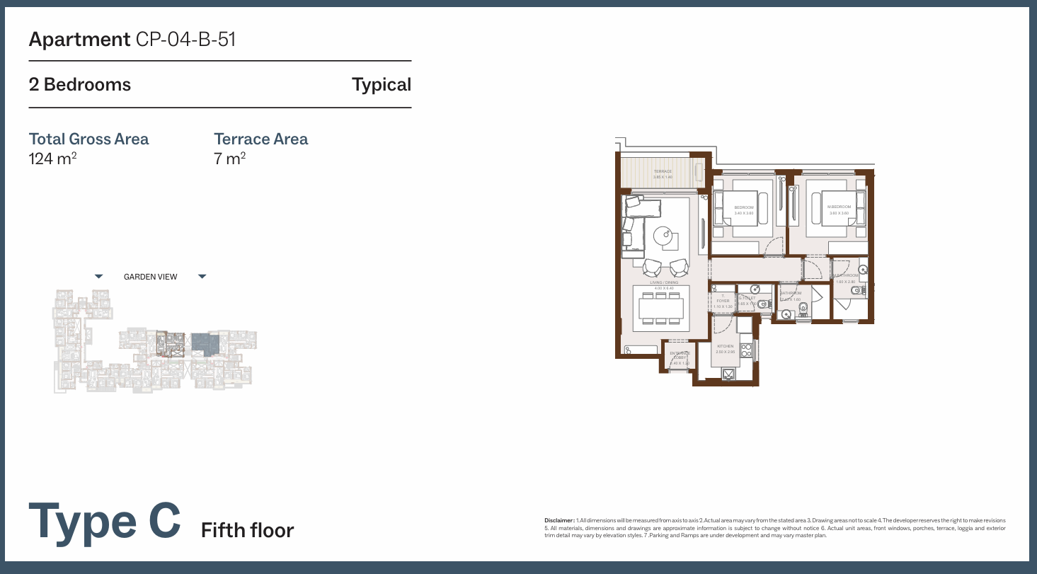 Floor Plan - Grounds Compound New Cairo One of One Developments