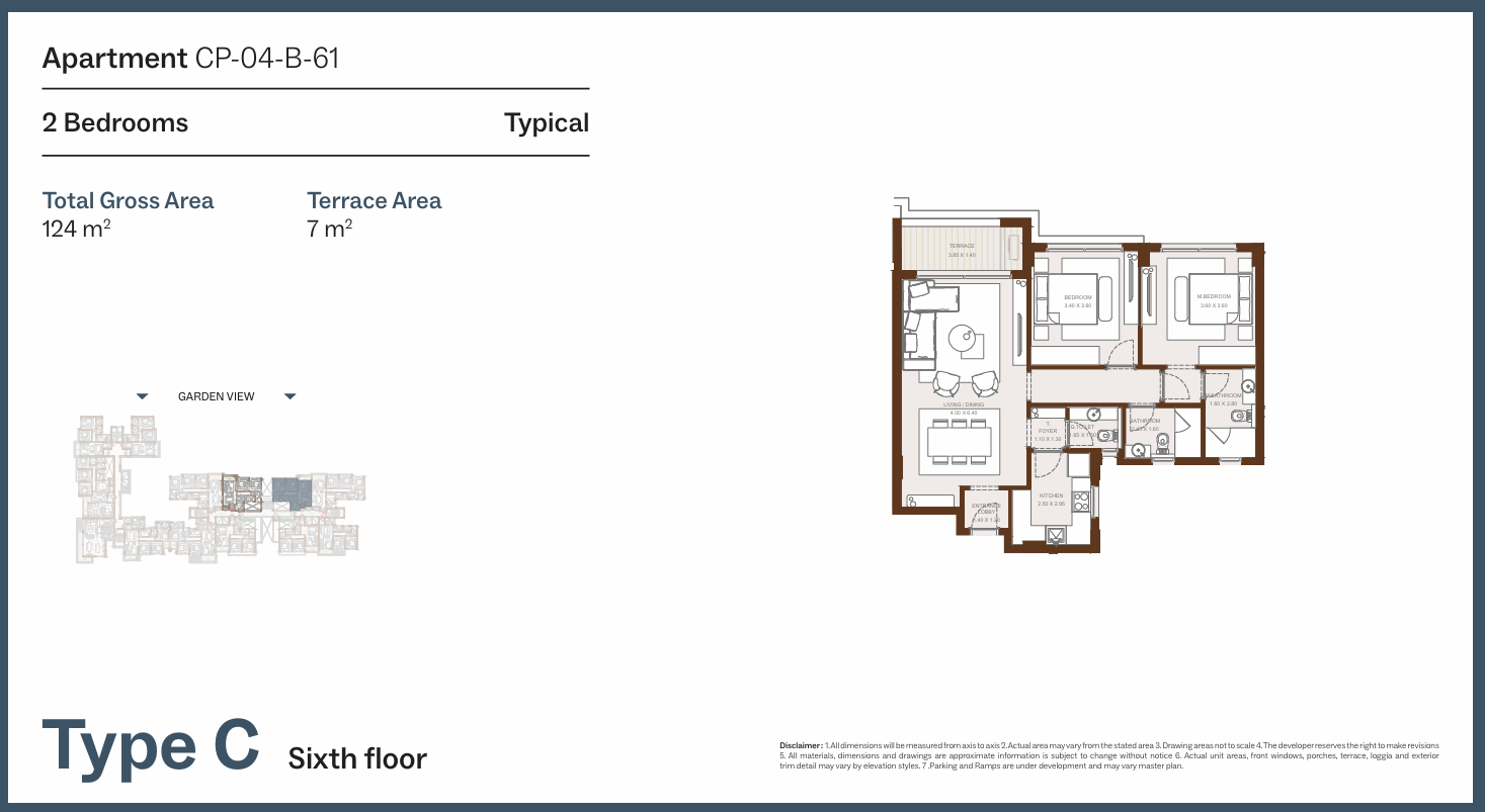 Floor Plan - Grounds Compound New Cairo One of One Developments