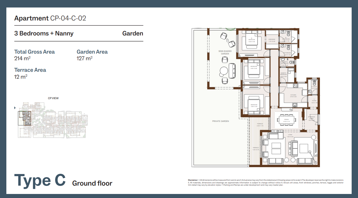 Floor Plan - Grounds Compound New Cairo One of One Developments