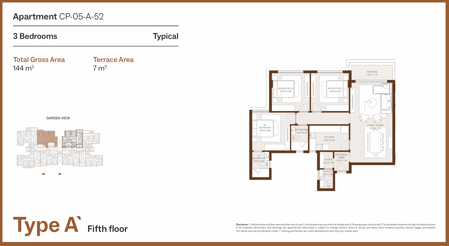 Floor Plan - Grounds Compound New Cairo One of One Developments