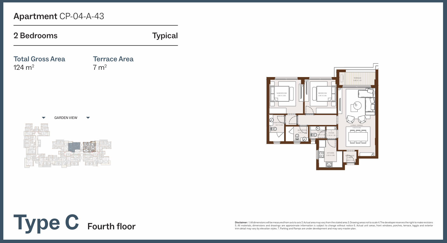 Floor Plan - Grounds Compound New Cairo One of One Developments