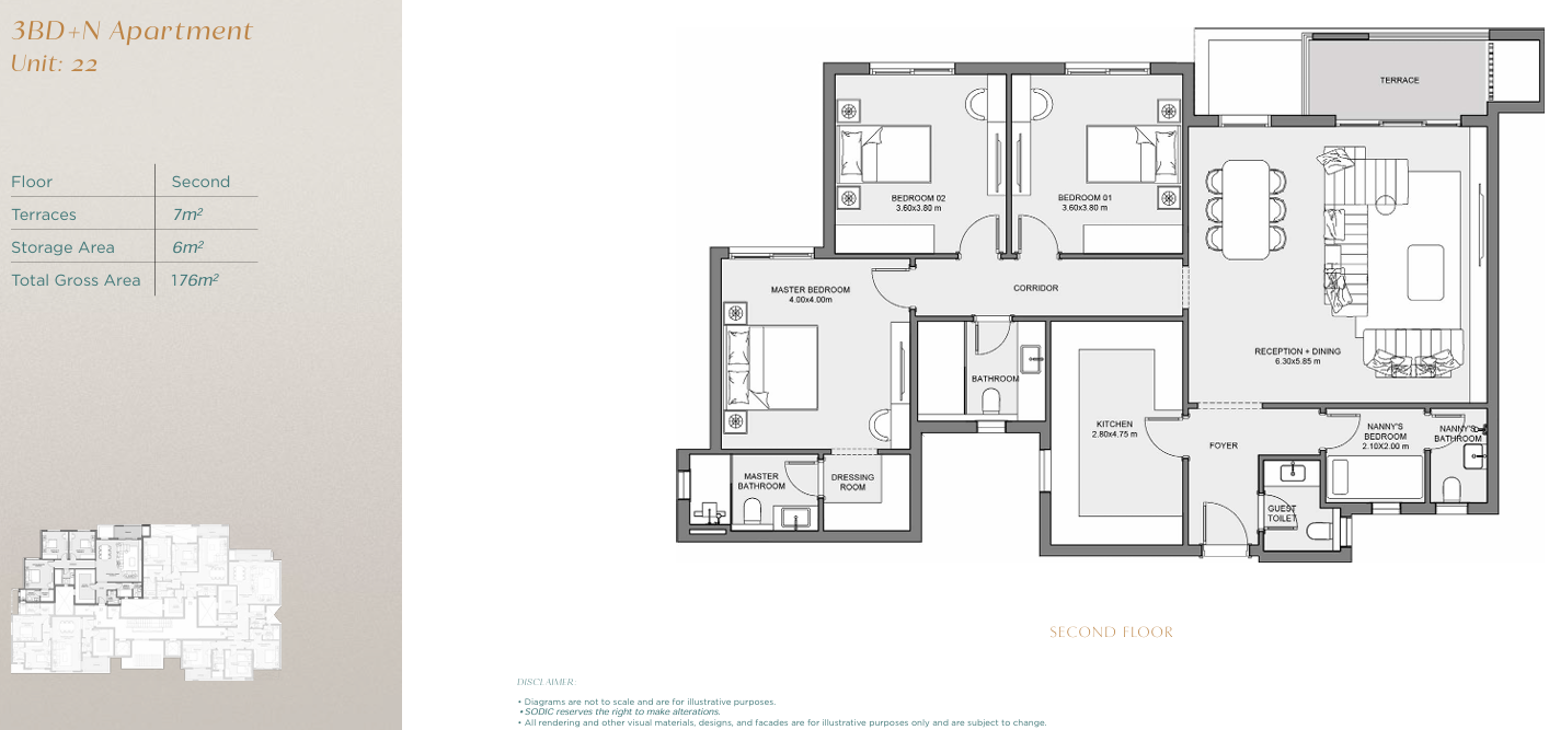 Floor Plan - كمبوند ايست فالي المستقبل سيتي سوديك للتطوير العقاري - East Vale Compound Mostakbal City 