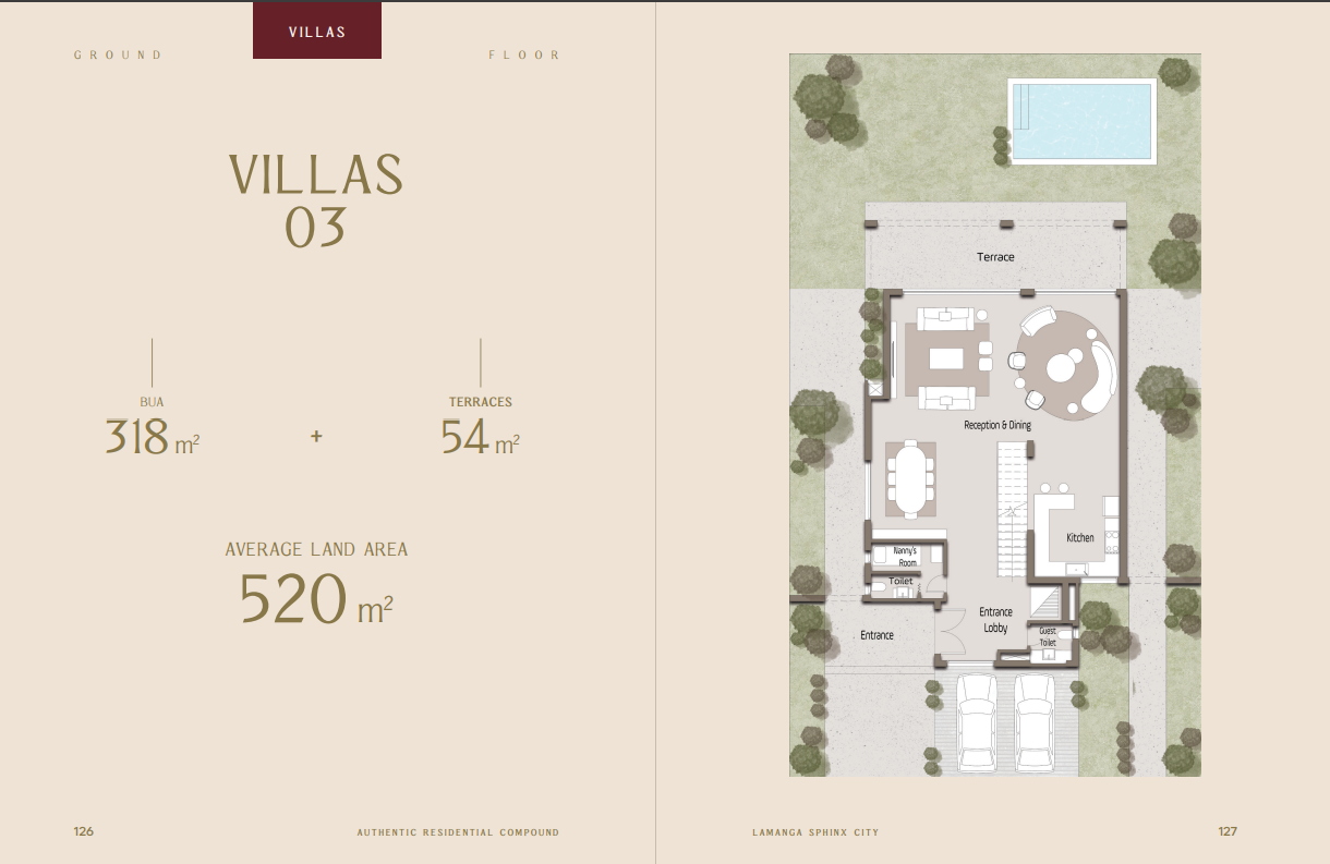 Floor Plan - كمبوند لامانجا سفنكس الجديدة الكارما للتطوير العقاري - Lamanga Sphinx City Compound