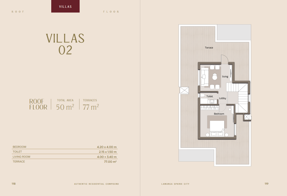 Floor Plan - كمبوند لامانجا سفنكس الجديدة الكارما للتطوير العقاري - Lamanga Sphinx City Compound