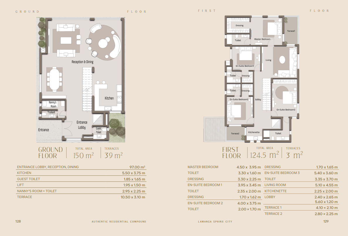 Floor Plan - كمبوند لامانجا سفنكس الجديدة الكارما للتطوير العقاري - Lamanga Sphinx City Compound