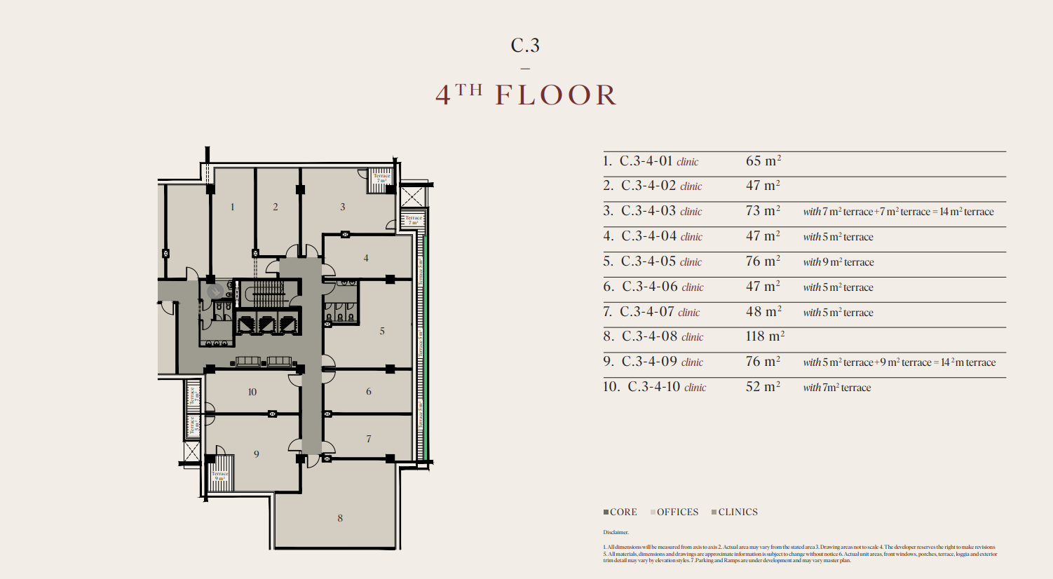Floor Plan - مول بريدجز الشيخ زايد وان اوف وان للتطوير العقاري - Bridges Mall Sheikh Zayed