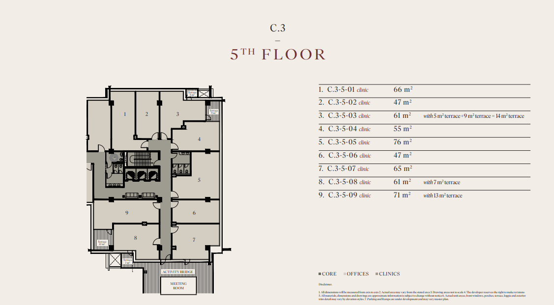 Floor Plan - مول بريدجز الشيخ زايد وان اوف وان للتطوير العقاري - Bridges Mall Sheikh Zayed