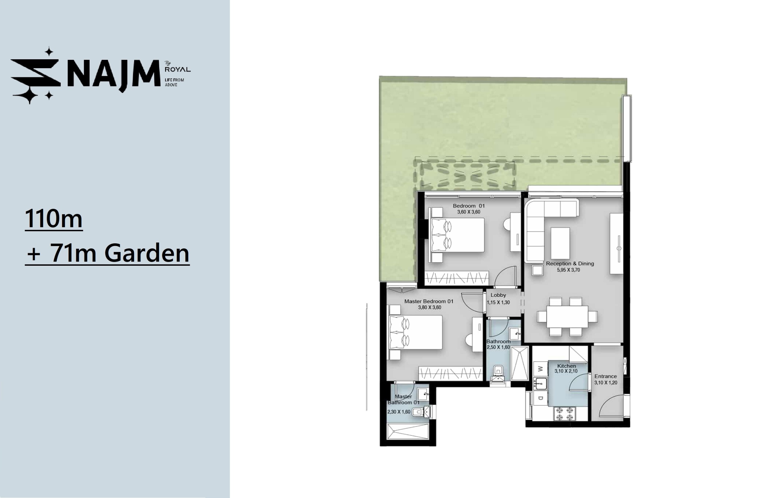 Floor Plan - كمبوند نجم التجمع السادس رويال للتطوير العقاري - Najm Compound New Cairo 