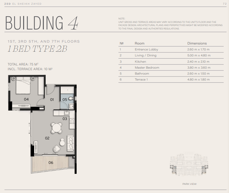 Plan 5 - Park Side Residences
