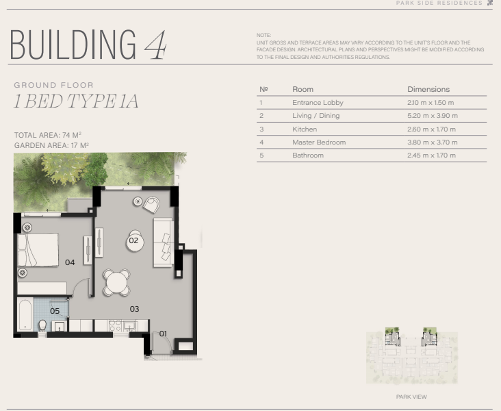 Plan 3 - Park Side Residences