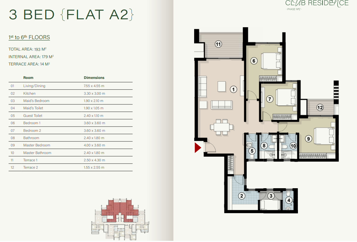 Plan 8 - Club residence