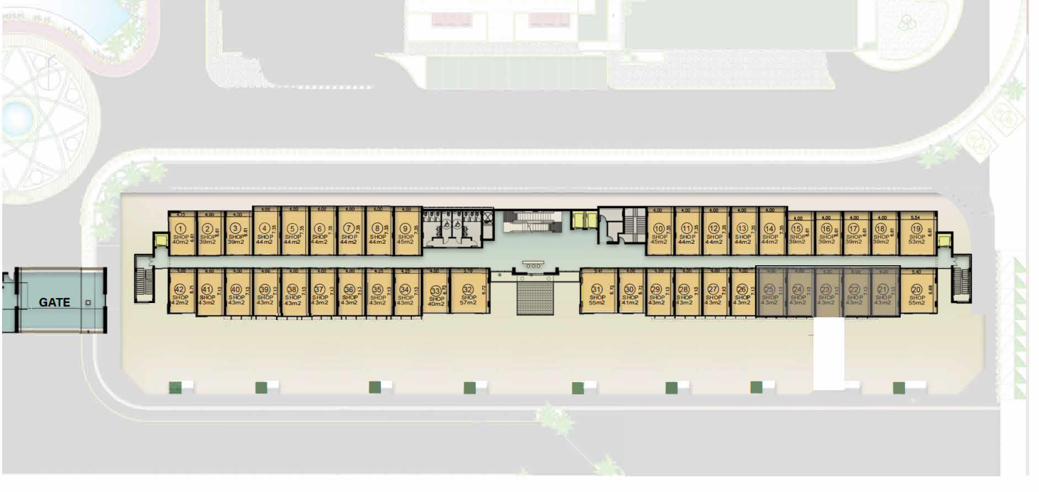 De Joya 3 strip mall floor plan